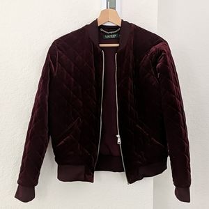 Ralph Lauren Velvet Bomber Jacket
